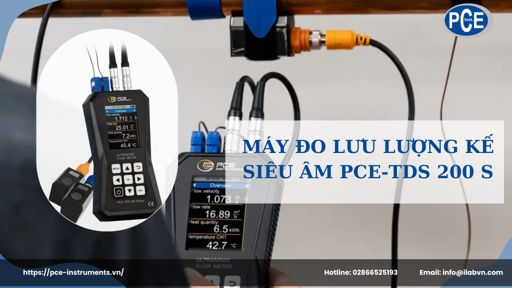 Máy đo lưu lượng kế siêu âm PCE-TDS 200 S